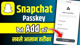 Snapchat Passkey Kaise Add Kare | How To Add Passkey On Snapchat | Ashraf Khan081 screenshot 4
