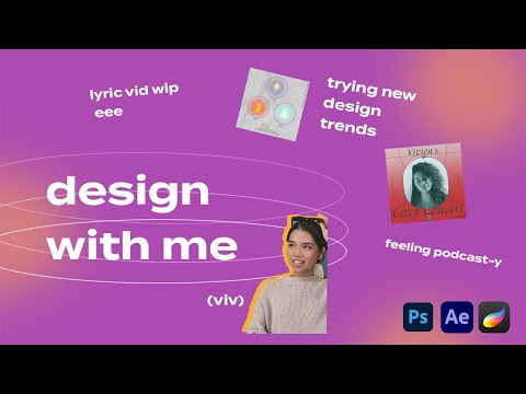 design with me | chit chats ft. lyric vid progress, re-creating new design trends