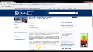 How to start your FEMA training courses