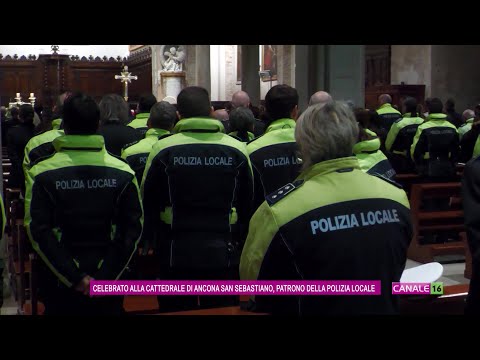 Video Celebrato alla cattedrale di ancona san sebastiano, patrono della polizia locale.