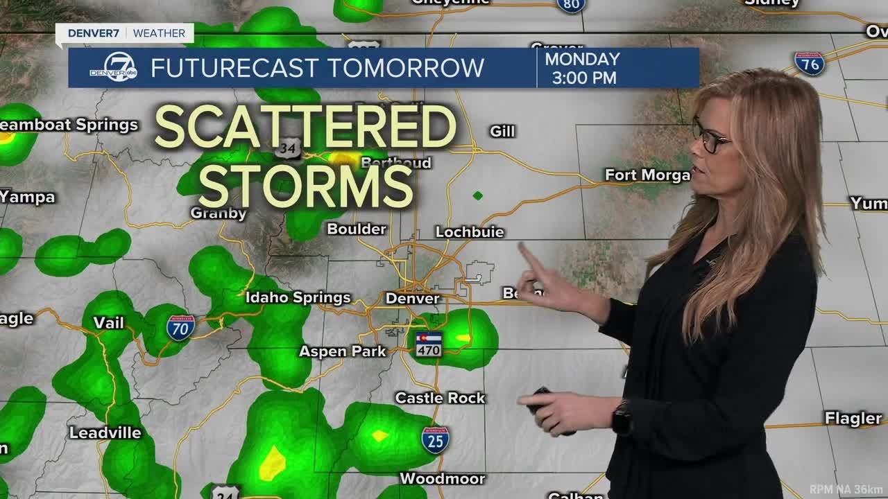 More storms and hot weather to start the week - YouTube