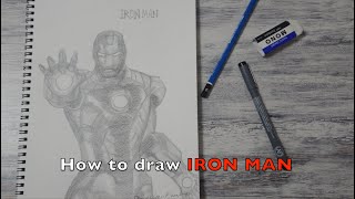 How To Draw Iron Man アイアンマンの描き方 Youtube