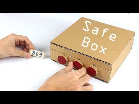 How To Make Safe Box With Combination Lock From Cardboard