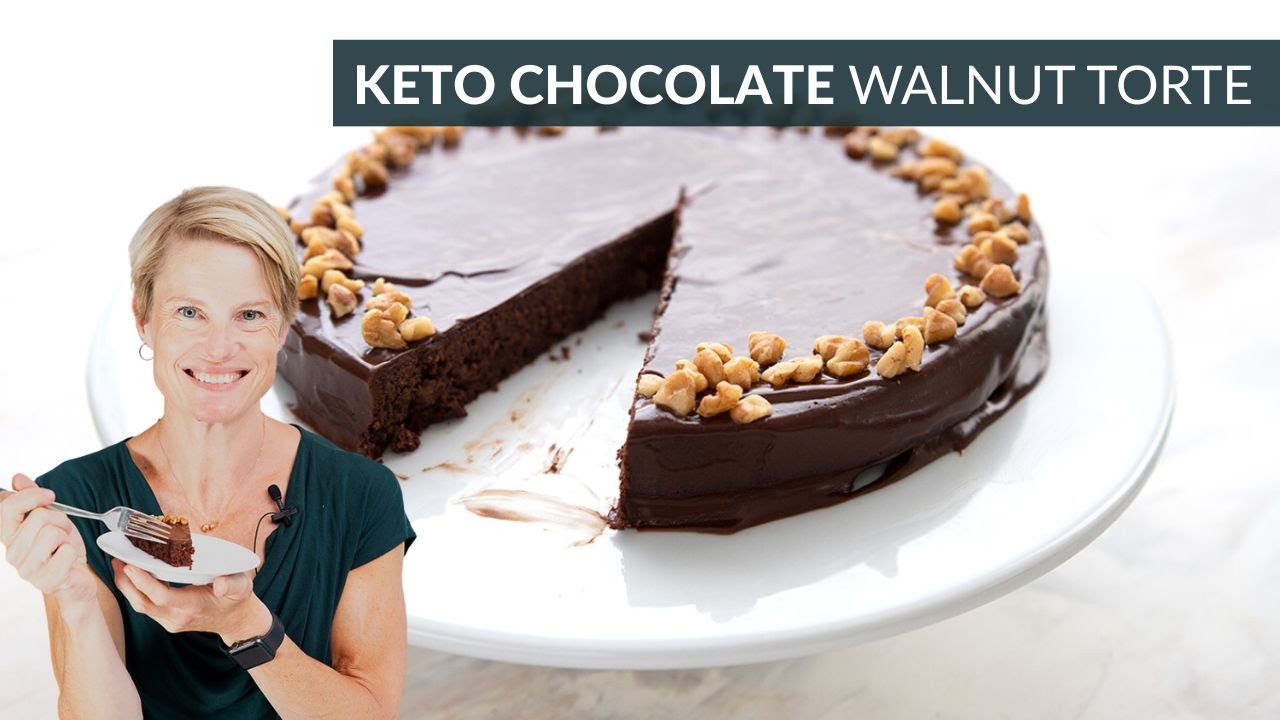 RICH and DECADENT Keto Chocolate Walnut Torte | No almond or coconut flour!