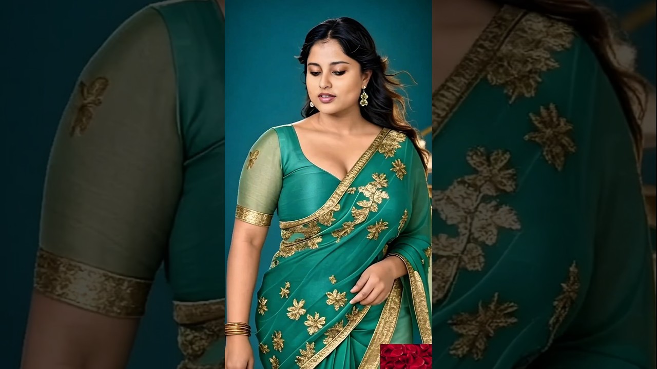 💚 Pure Elegance in Green – AI Saree Look That Stunned the Internet! 
