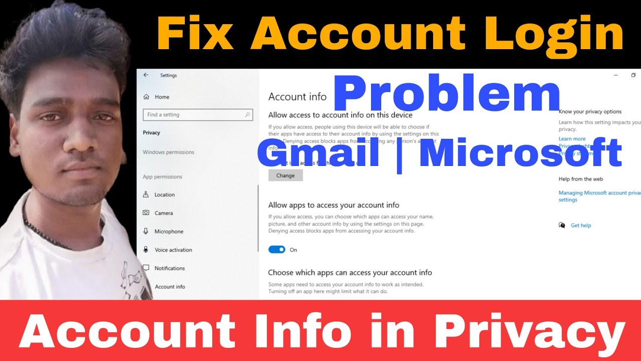 Account problem. Microsoft gmail
