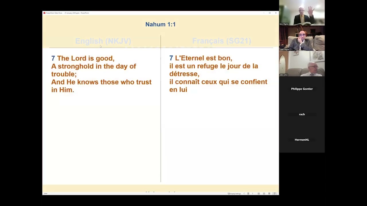 The Gospel Broadcast - 25/01/2026 - The Lord Is Good / Le Seigneur est Bon