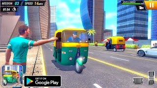 City Tuk Tuk Passenger Driving 2019 Android Gameplay screenshot 1