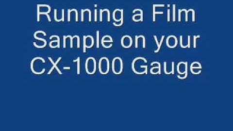 CX 1000 Gauge Capacitance Profiling Thickness Gauge