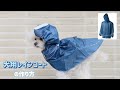 【型紙不要】人間用の雨具を犬用レインコートにリメイクする方法