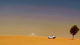 Dubai Solar Park Desert. Side Sloping and Self Recovery using hand brake in absence of diff lock!