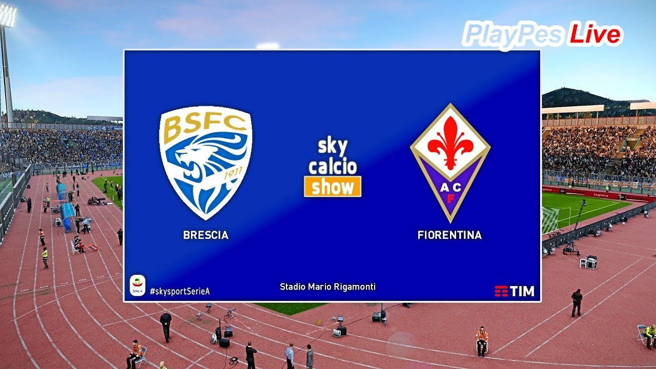 PES 2020 - BRESCIA vs FIORENTINA - Full Match & Goals - Gameplay PC