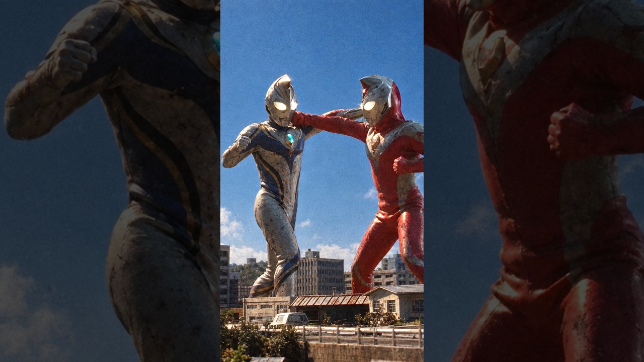 なんと、街中にまったく同じウルトラマンが2体も現れた#映画 #映画紹介 #movie #viral #shorts