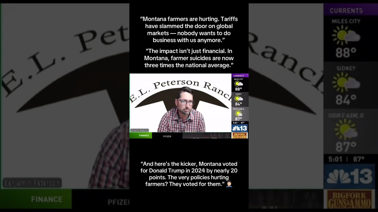 Montana Farmer Suicide Rates Duet Maga Farmers Tariffs Mentalhealth Stress Economy Trump