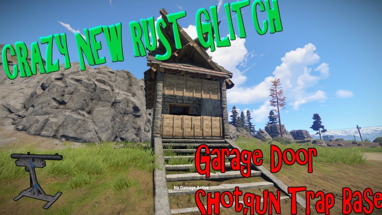 New Crazy Rust Glitch Garage Door Shotgun Trap Base Rust Ep 44 Youtube