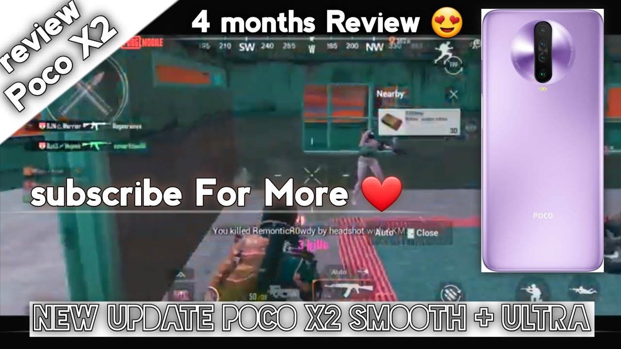Poco X2 pubg mobile honest 4 months review best mobile under 20k | Poco x2 pubg test