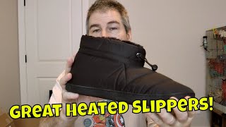 HEATED HEATED SLIPPERS FOR MY COLD FEET! ThermalStep Heated Slippers DEMO