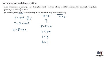 Acceleration and deceleration