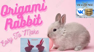 Origami rabbit | Easy tutorial | VK's Lounge