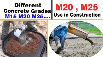Use of M15 , M20 and M25 in Construction works - DIFFERENT TYPES OF CONCRETE GRADES AND THEIR USES