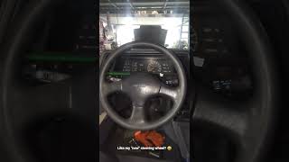 #1988 Nissan #pulsar NX Steering wheel gets swapped onto my #1989 #Nissan #sentra #b12"Ollie Nissan"