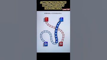 Connecting tracks allows trains to safely reach their destination-Level 561 #viral #shorts #trending