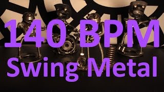 140 BPM - Swing Metal - 4/4 Drum Track - Metronome - Drum Beat