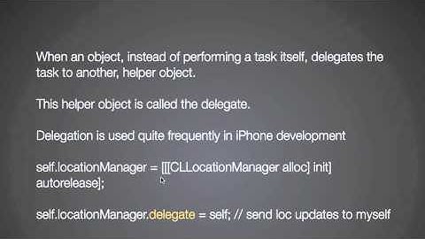 appBuilderTV.com Objective-c Delegation