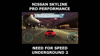 Nissan Skyline GTR - Performance Shop Build - Need for Speed Underground 2 - #shorts