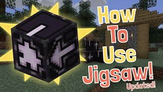 ✔️ How To Get And Use The Secret Jigsaw Block In Minecraft Tutorial (Updated) ✔️ Generate Villages!