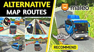 🚚Recommend Alternative Routes & Map #1 - Available in Bus Simulator Indonesia by Maleo 🏕 | Bus Game