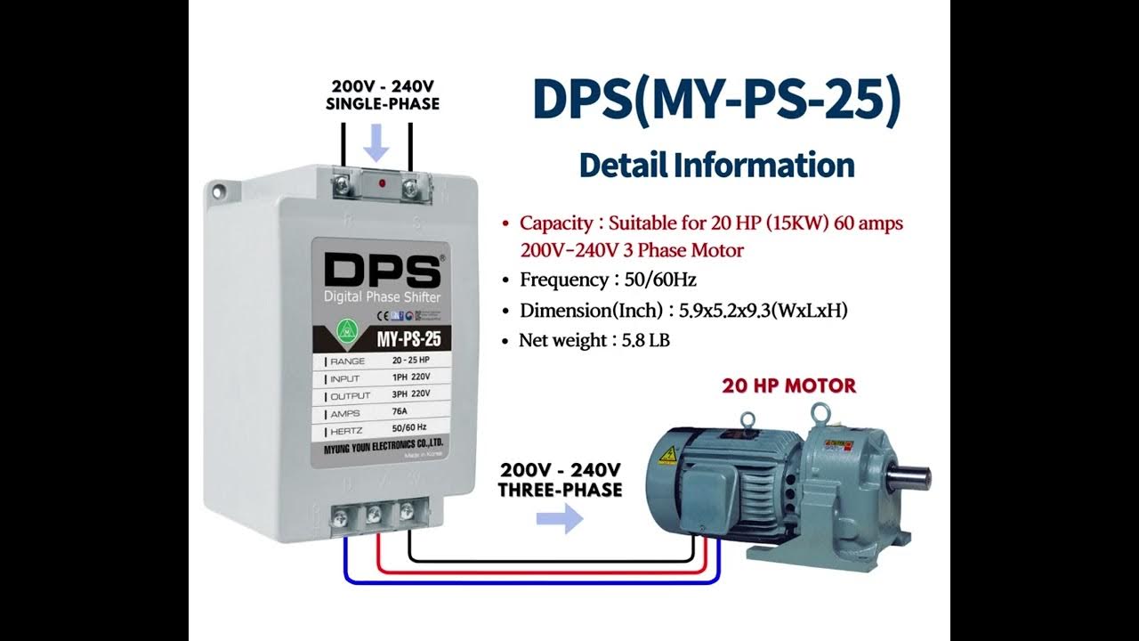 Digital Phase Converter You can run 3 phase motor from single phase