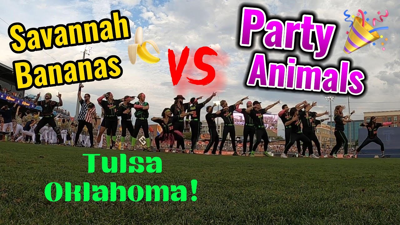 Savannah Bananas vs Party Animals in Tulsa! YouTube