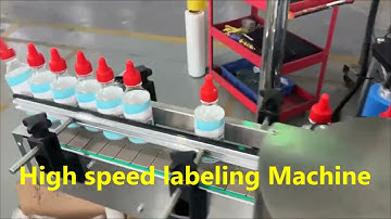 High Speed Labeling Machine,Automatic Round bottle labeler machine,Labeling speed 60-100 bottle /min