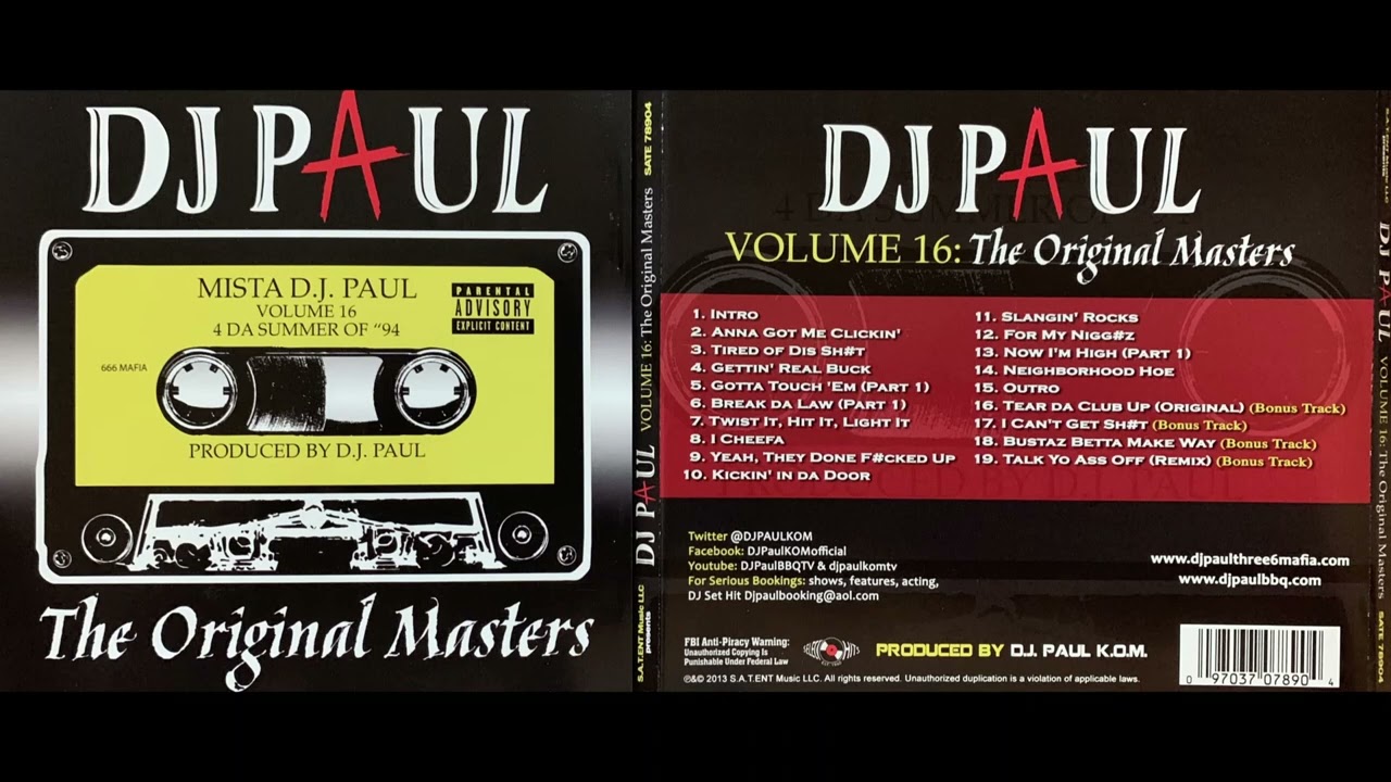 DJ Paul - Three 6 Mafia (14. Neighborhood Hoe - Volume 16 : The