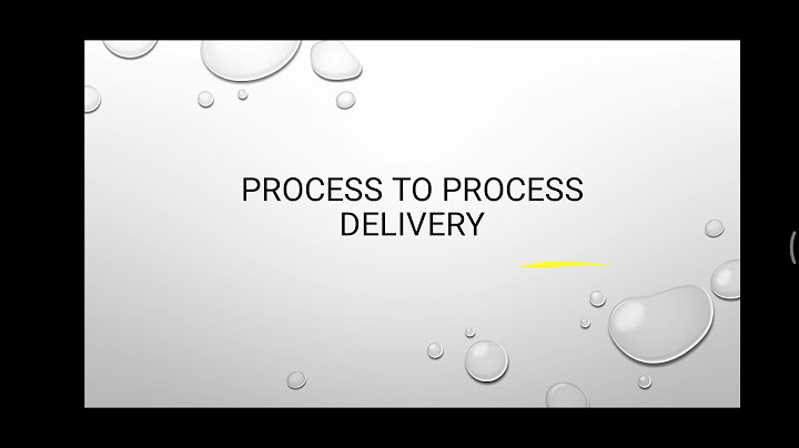 Which layer is responsible for process to process delivery in a general network model