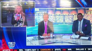 KTTV Fox 11 “Sports Wrap” open October 6, 2019