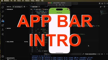 Flutter: AppBar Intro #flutter #vscode #dart