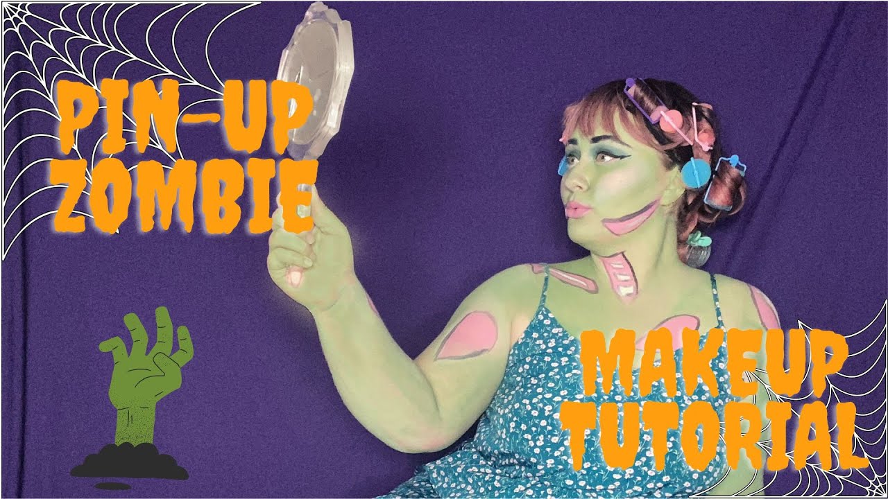Pin-Up Zombie Halloween Makeup Tutorial