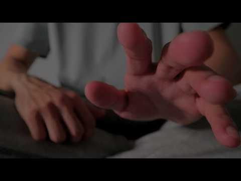 ASMR Hand Movements/ Face touching and Mouth sounds (low light)