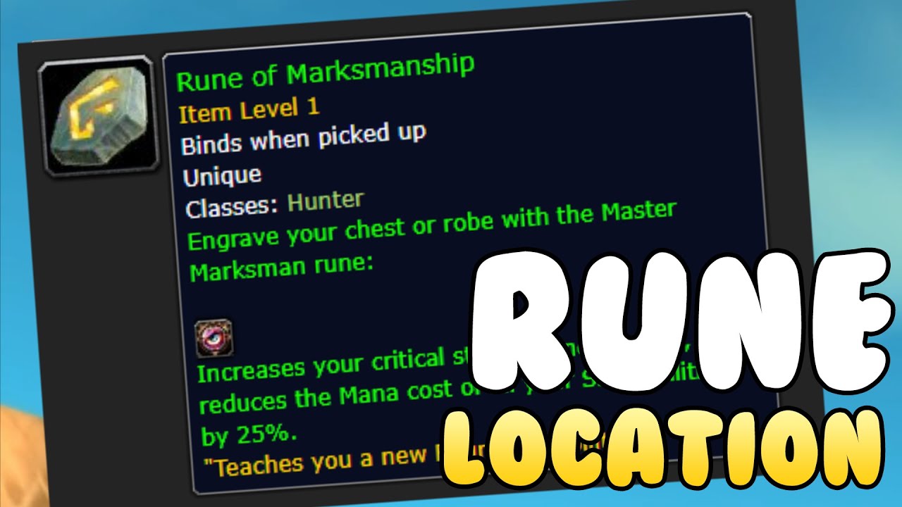 How To Find Hunters Mark - Hunter Rune