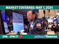 Stock market today: S&amp;P 500 rises for 4th day, Disney sinks 9% after earnings |May 7, 2024