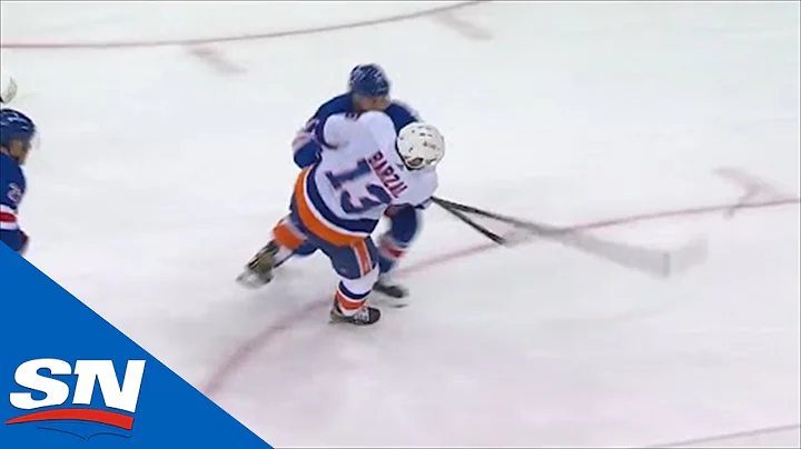 Mathew Barzal Stickhandles Through Tony DeAngelo B...