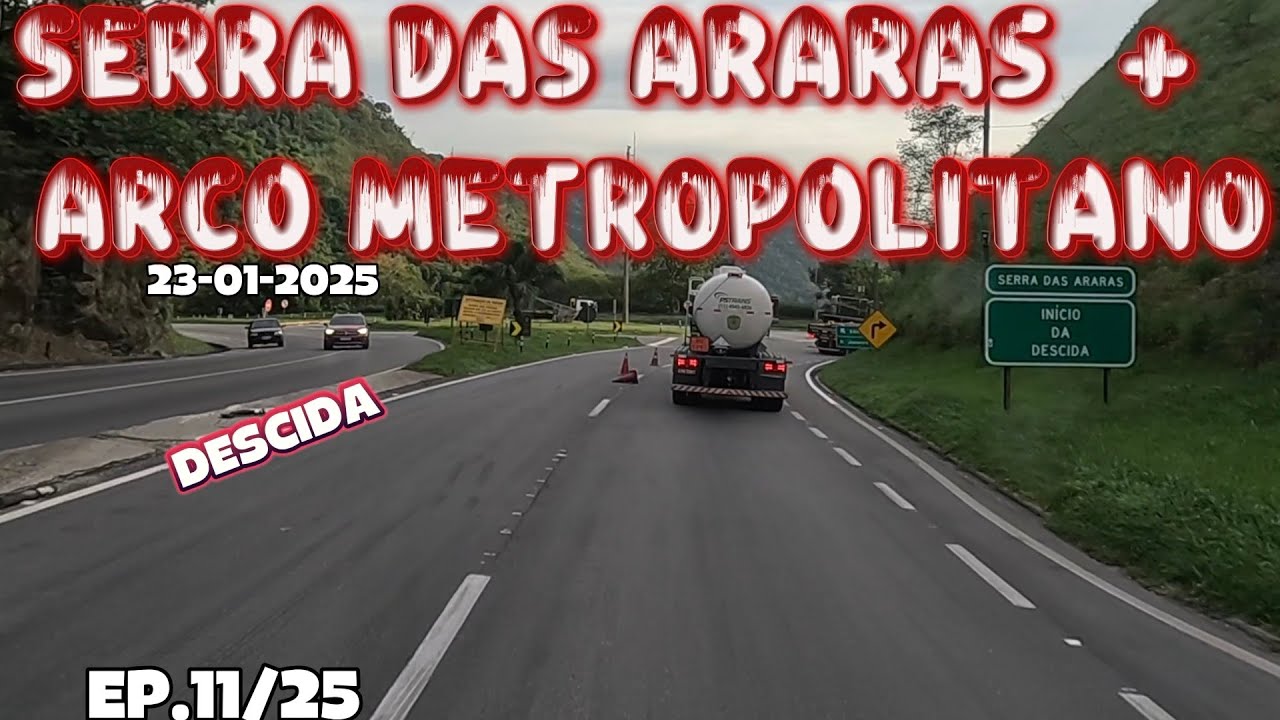 SERRA DAS ARARAS E ARCO METROPOLITANO SENTIDO O CONTORNO NO RIO DE JANEIRO #serradasararas #dutra