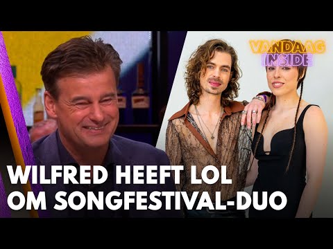 Wilfred heeft lol om vals zingend Songfestival duo: 'Zou je gediskwalificeerd kunnen worden?'