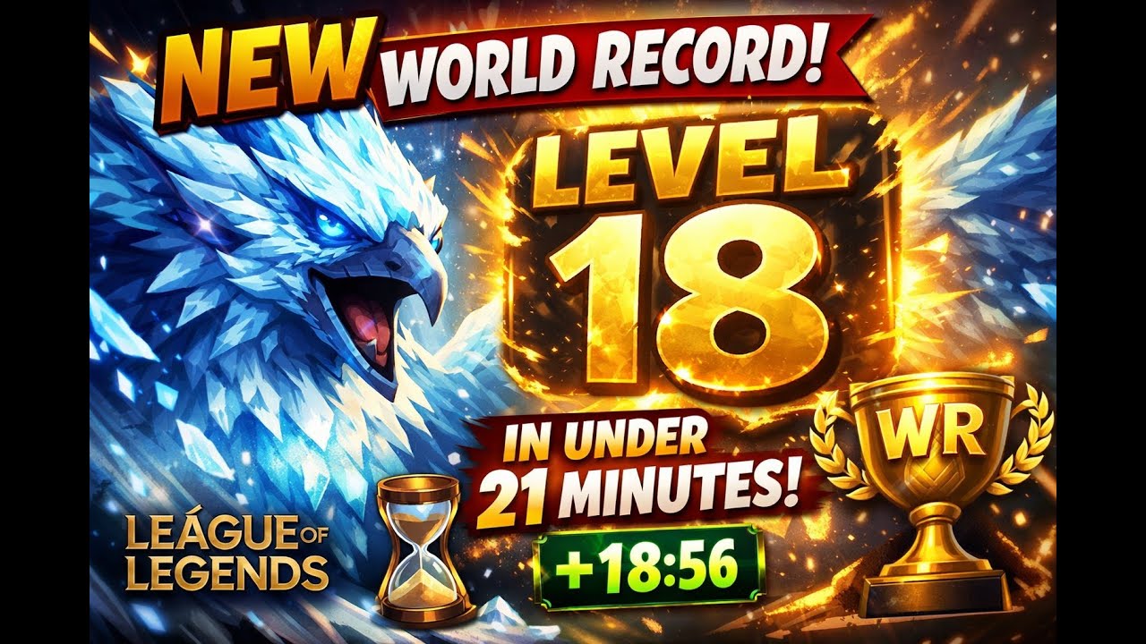 I BROKE A WORLD RECORD with Anivia (Level 18 in Under 21 Minutes)