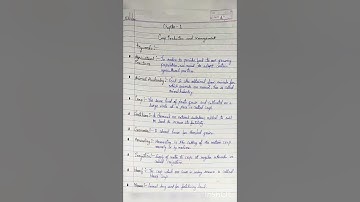 Class 8 science | Chapter 1 crop production and management | keywords👈👆