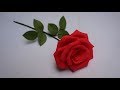 Cómo hacer Rosa de papel crepe (Hermosa) - Rosas con una tira de papel