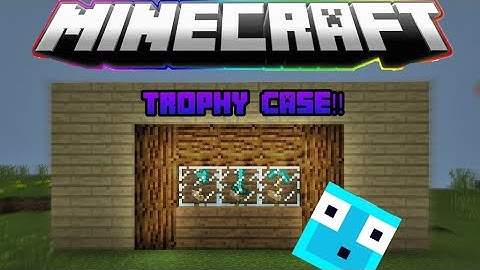 Minecraft •HOW TO MAKE A TROPHY CASE• [EASY] 1.2.2