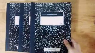 BTS Composition books & Notebooks Haul 2016